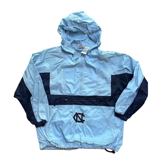 Collegiate Outfitters Other - Vintage UNC Tar Heels Unisex Kids Pullover Hooded Windbreaker Size 10/12 Medium